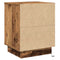 vidaXL Bedside Cabinets with LED Lights 2 pcs Old Wood 39x34.5x50 cm