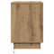 vidaXL Bedside Cabinet with LED Lights Artisan Oak 39x34.5x50 cm