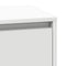 vidaXL Bedside Cabinet with LED White 39x34.5x65 cm Engineered Wood