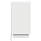 vidaXL Bedside Cabinet with LED White 39x34.5x65 cm Engineered Wood
