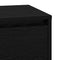 vidaXL Bedside Cabinet with LED Black Oak 39x34.5x65 cm Engineered Wood