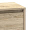 vidaXL Bedside Cabinet with LED Sonoma Oak 39x34,5x65 cm Engineered Wood