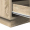 vidaXL Bedside Cabinet with LED Sonoma Oak 39x34,5x65 cm Engineered Wood