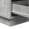 vidaXL Bedside Cabinet with LED Concrete Grey 39x34.5x65 cm Engineered Wood