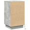 vidaXL Bedside Cabinet with LED Concrete Grey 39x34.5x65 cm Engineered Wood