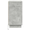 vidaXL Bedside Cabinet with LED Concrete Grey 39x34.5x65 cm Engineered Wood
