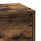 vidaXL Bedside Cabinet with LED Smoked Oak 39x34.5x65 cm Engineered Wood