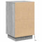vidaXL Bedside Cabinet with LED Grey Sonoma 39x34.5x65 cm Engineered Wood
