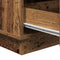 vidaXL Bedside Cabinet with LED Old Wood 39x34.5x65 cm Engineered Wood