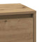 vidaXL Bedside Cabinet with LED Artisan Oak 39x34.5x65 cm Engineered Wood