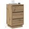 vidaXL Bedside Cabinet with LED Artisan Oak 39x34.5x65 cm Engineered Wood