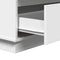 vidaXL Bedside Cabinet with LED White 71x34,5x75 cm Engineered Wood