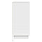 vidaXL Bedside Cabinet with LED White 71x34,5x75 cm Engineered Wood