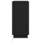 vidaXL Bedside Cabinet with LED Black Oak 71x34,5x75 cm Engineered Wood