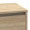 vidaXL Bedside Cabinet with LED Sonoma Oak 71x34,5x75 cm Engineered Wood