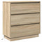vidaXL Bedside Cabinet with LED Sonoma Oak 71x34,5x75 cm Engineered Wood