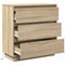 vidaXL Bedside Cabinet with LED Sonoma Oak 71x34,5x75 cm Engineered Wood