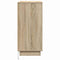 vidaXL Bedside Cabinet with LED Sonoma Oak 71x34,5x75 cm Engineered Wood