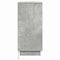 vidaXL Bedside Cabinet with LED Concrete Grey 71x34,5x75 cm Engineered Wood