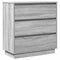 vidaXL Bedside Cabinet with LED Grey Sonoma 71x34,5x75 cm Engineered Wood