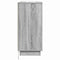 vidaXL Bedside Cabinet with LED Grey Sonoma 71x34,5x75 cm Engineered Wood