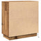vidaXL Bedside Cabinet with LED Old Wood 71x34,5x75 cm Engineered Wood