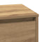 vidaXL Bedside Cabinet with LED Artisan Oak 71x34,5x75 cm Engineered Wood