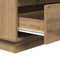 vidaXL Bedside Cabinet with LED Artisan Oak 71x34,5x75 cm Engineered Wood