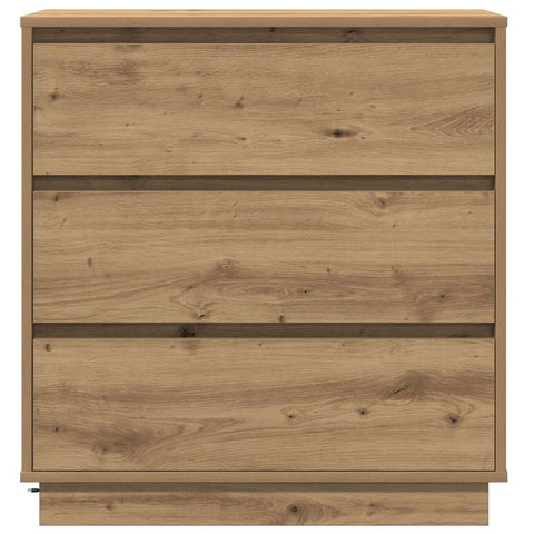 vidaXL Bedside Cabinet with LED Artisan Oak 71x34,5x75 cm Engineered Wood