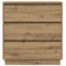 vidaXL Bedside Cabinet with LED Artisan Oak 71x34,5x75 cm Engineered Wood