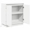 vidaXL LED Sideboard in White - 71x34.5x75 cm, Made from Engineered Wood