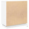 vidaXL LED Sideboard in White - 71x34.5x75 cm, Made from Engineered Wood