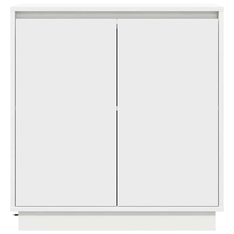 vidaXL LED Sideboard in White - 71x34.5x75 cm, Made from Engineered Wood