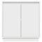 vidaXL LED Sideboard in White - 71x34.5x75 cm, Made from Engineered Wood