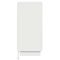 vidaXL LED Sideboard in White - 71x34.5x75 cm, Made from Engineered Wood