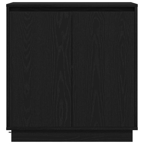 vidaXL Sideboard with LED Black Oak 71x34.5x75 cm Engineered Wood