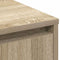 vidaXL Sideboard with LED in Sonoma Oak - 71 x 34.5 x 75 cm - Made from Engineered Wood
