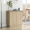 vidaXL Sideboard with LED in Sonoma Oak - 71 x 34.5 x 75 cm - Made from Engineered Wood