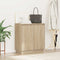 vidaXL Sideboard with LED in Sonoma Oak - 71 x 34.5 x 75 cm - Made from Engineered Wood