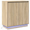 vidaXL Sideboard with LED in Sonoma Oak - 71 x 34.5 x 75 cm - Made from Engineered Wood