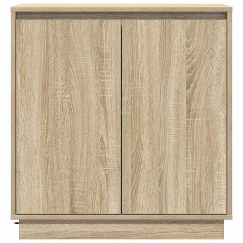 vidaXL Sideboard with LED in Sonoma Oak - 71 x 34.5 x 75 cm - Made from Engineered Wood