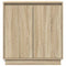 vidaXL Sideboard with LED in Sonoma Oak - 71 x 34.5 x 75 cm - Made from Engineered Wood