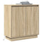 vidaXL Sideboard with LED in Sonoma Oak - 71 x 34.5 x 75 cm - Made from Engineered Wood