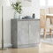 vidaXL Bedside Tables Concrete Grey Concrete Medium Decorative Inlays