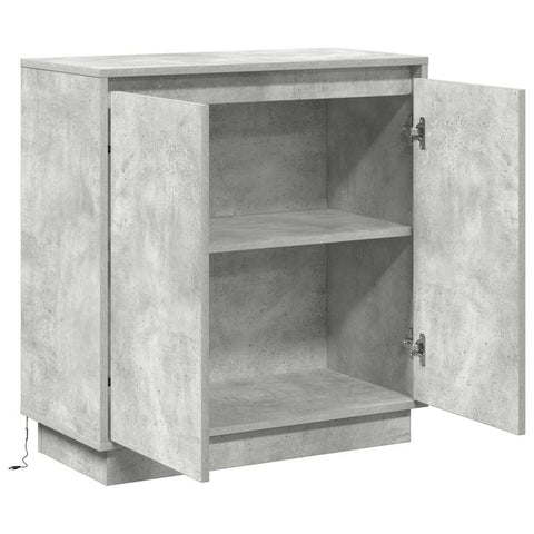 vidaXL Sideboard Concrete Grey 71 x 34.5 x 75 cm Engineered wood