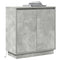 vidaXL Bedside Tables Concrete Grey Concrete Medium Decorative Inlays