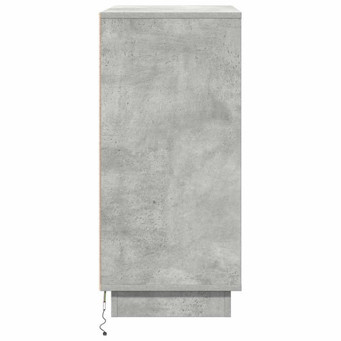 vidaXL Sideboard Concrete Grey 71 x 34.5 x 75 cm Engineered wood