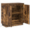 vidaXL Sideboard with LED, Smoked Oak, 71x34.5x75 cm, Engineered Wood