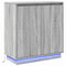 vidaXL Sideboard with LED in Grey Sonoma - 71 x 34.5 x 75 cm, Made of Engineered Wood