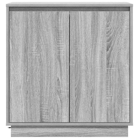 vidaXL Sideboard with LED in Grey Sonoma - 71 x 34.5 x 75 cm, Made of Engineered Wood